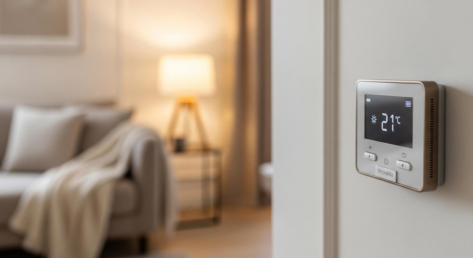 Termostato a parete in una casa di Legnago: assistenza caldaie Ariston 24 ore su 24
