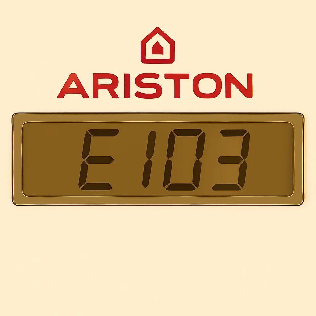 Display Ariston che segnala l'errore E103