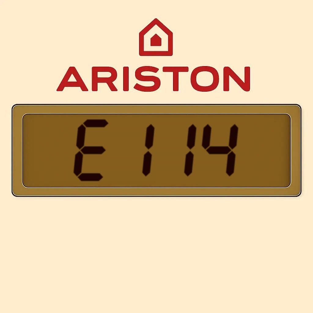Display Ariston che segnala l'errore E114