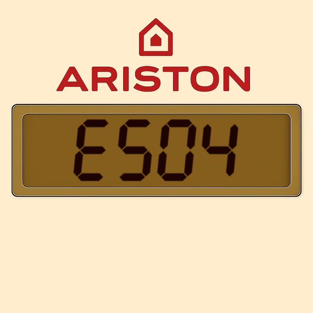 Display Ariston che segnala l'errore E504