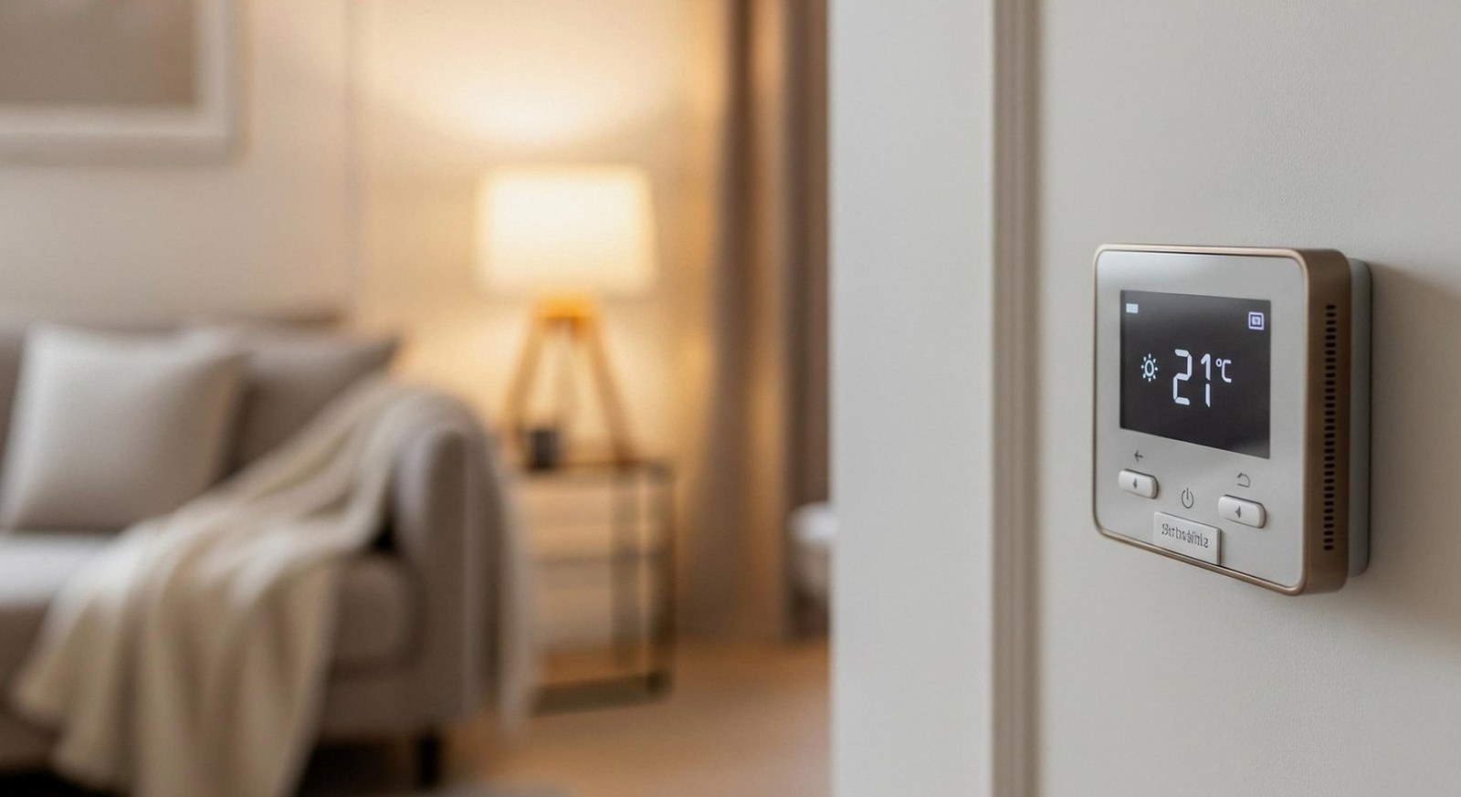 Termostato a parete in una casa di Garda: assistenza caldaie Bosch 24 ore su 24