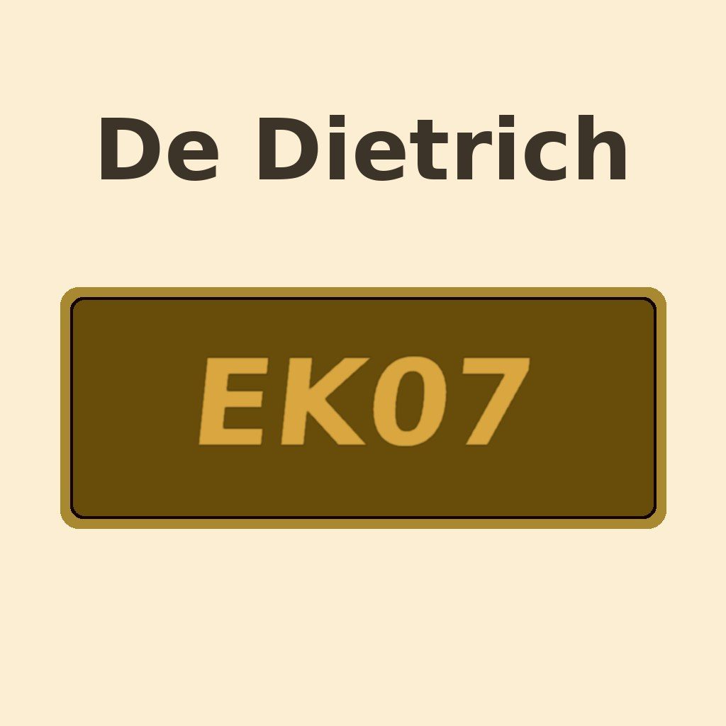 Display De Dietrich EK07