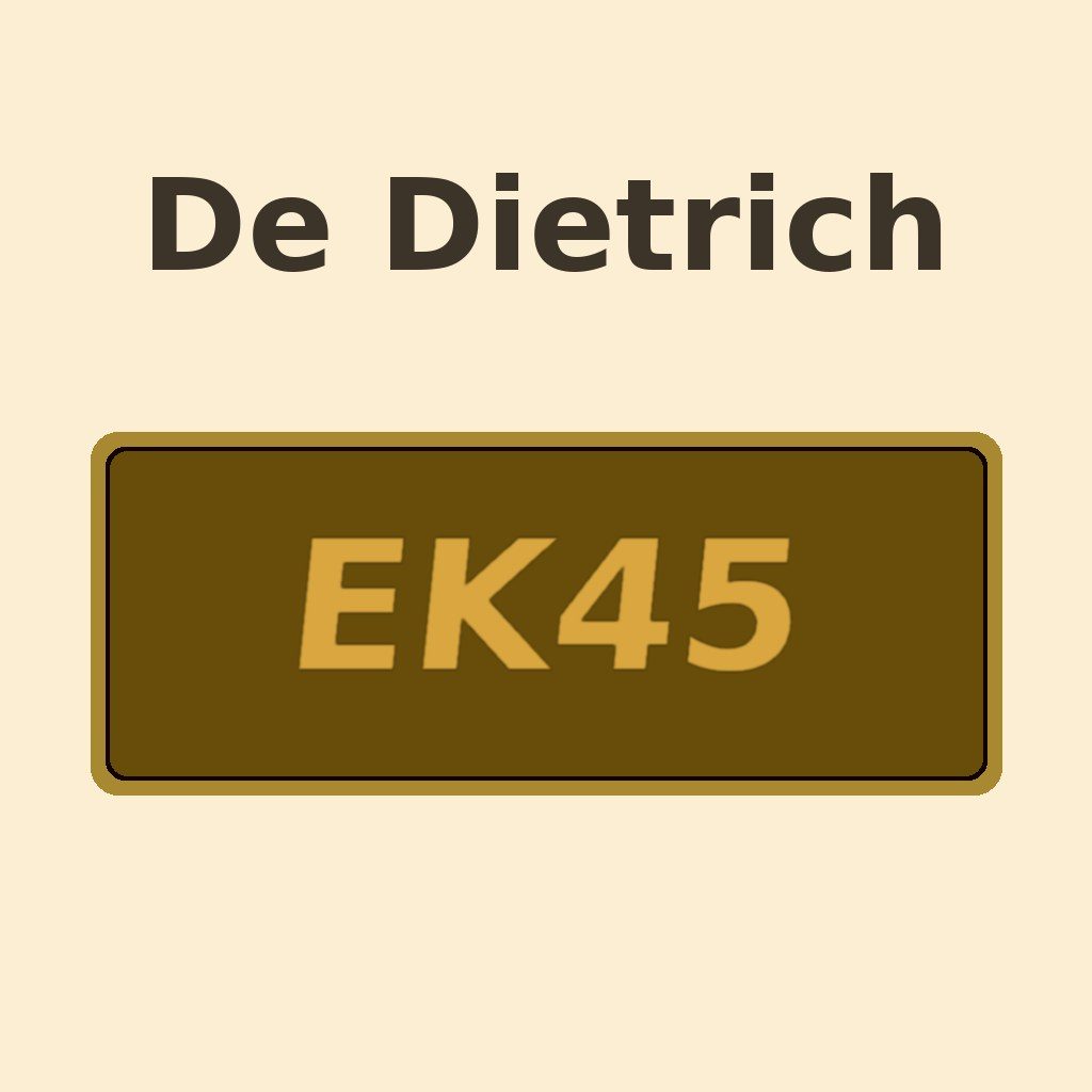 Display De Dietrich eK[45