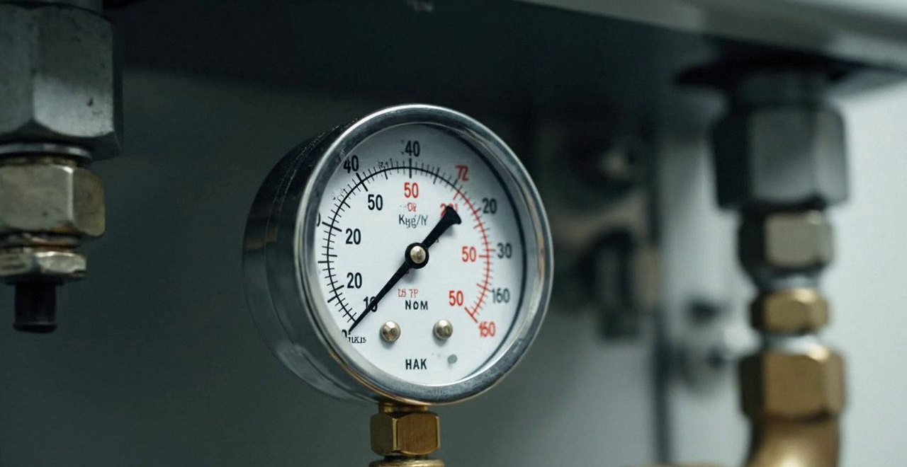 Manometro della pressione dell'impianto di riscaldamento, per leggere il codice errore di una caldaia Baxi a San Giovanni Lupatoto