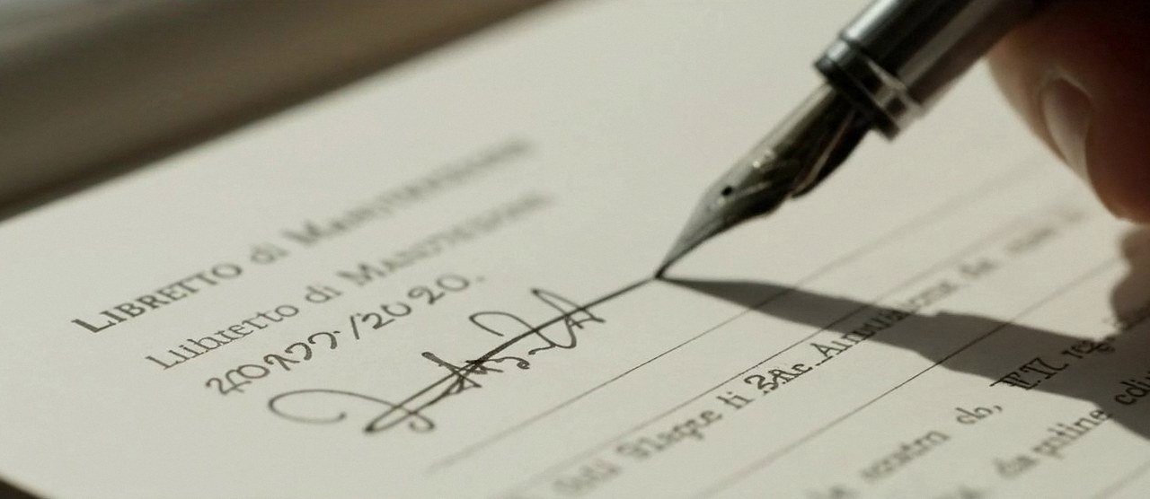 Firma sul libretto dell'impianto dopo l'intervento, Verona e provincia, per la dichiarazione di conformità di una caldaia Baxi a Pescantina