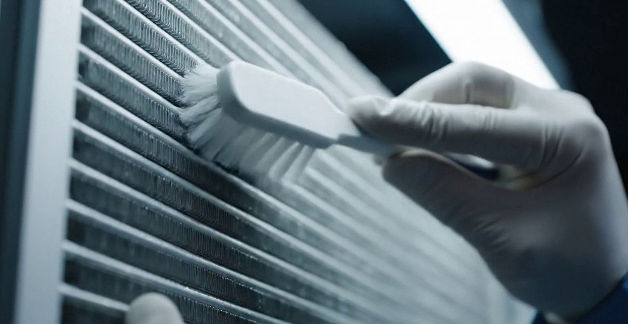 Pronto intervento caldaia Baxi a Borgo Roma Pulizia dello scambiatore di calore con una spazzola, durante un pronto intervento di una caldaia Baxi a Borgo Roma
