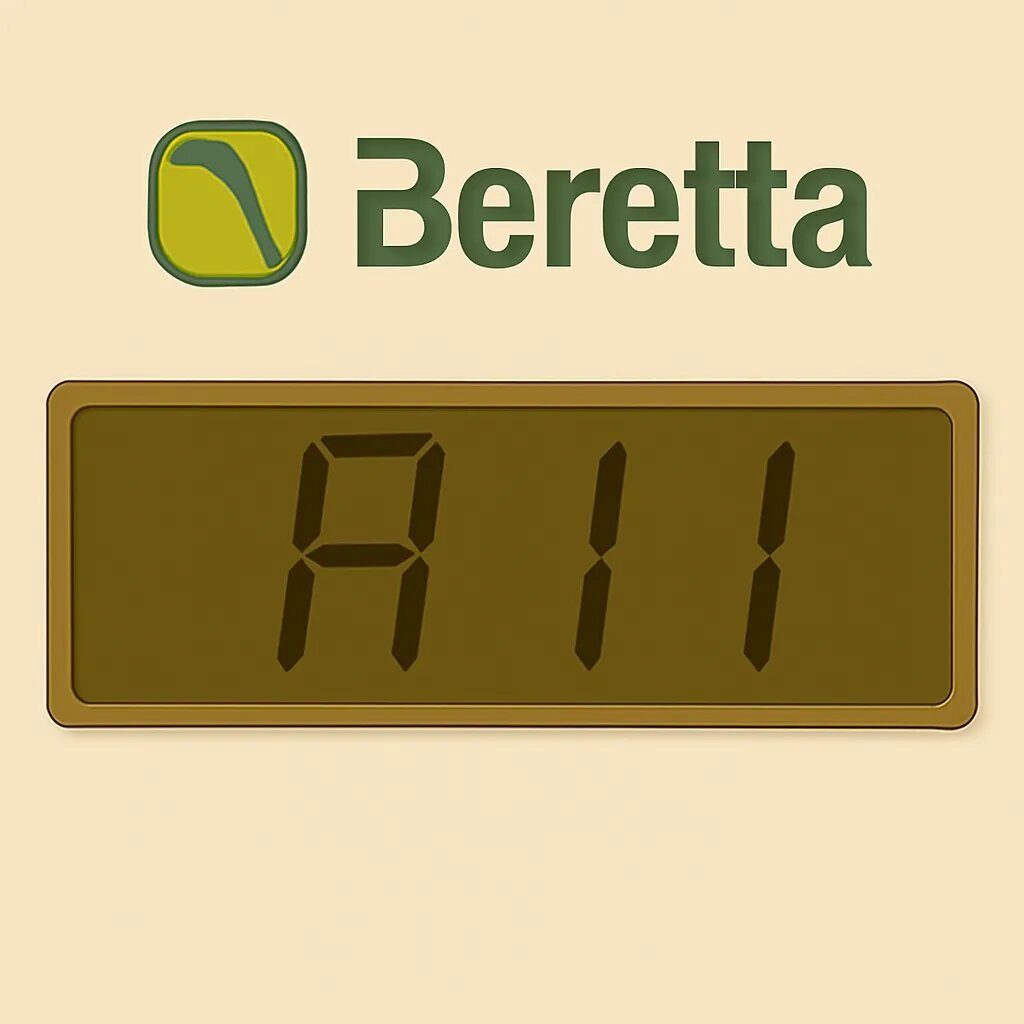 Display Beretta che segnala l'errore A11