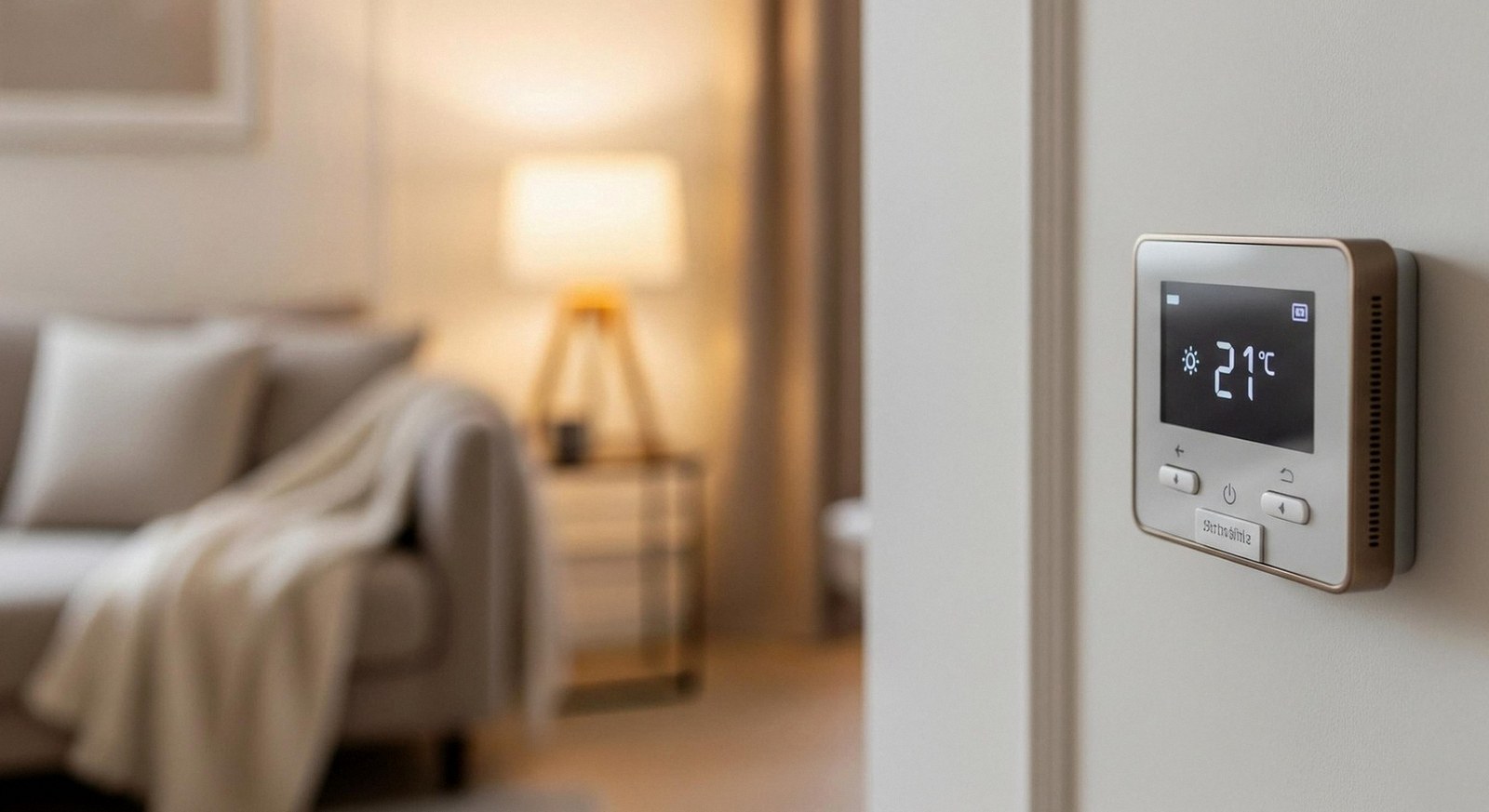 Termostato a parete in una casa di Garda: assistenza caldaie Biasi 24 ore su 24