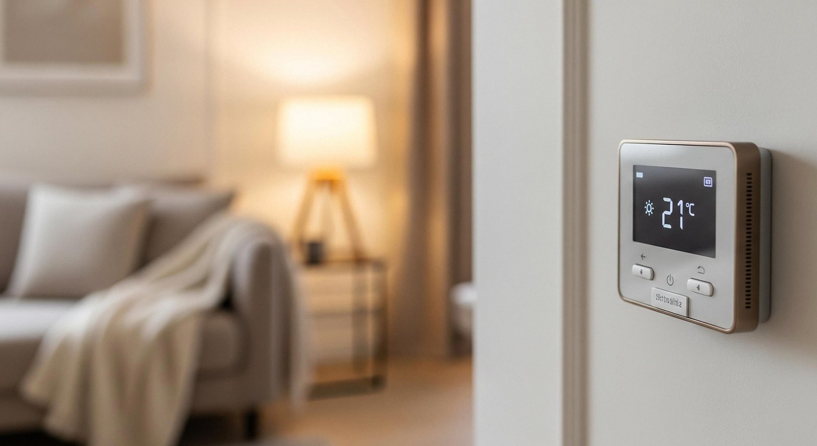 Termostato a parete in una casa di Legnago: assistenza caldaie Biasi 24 ore su 24