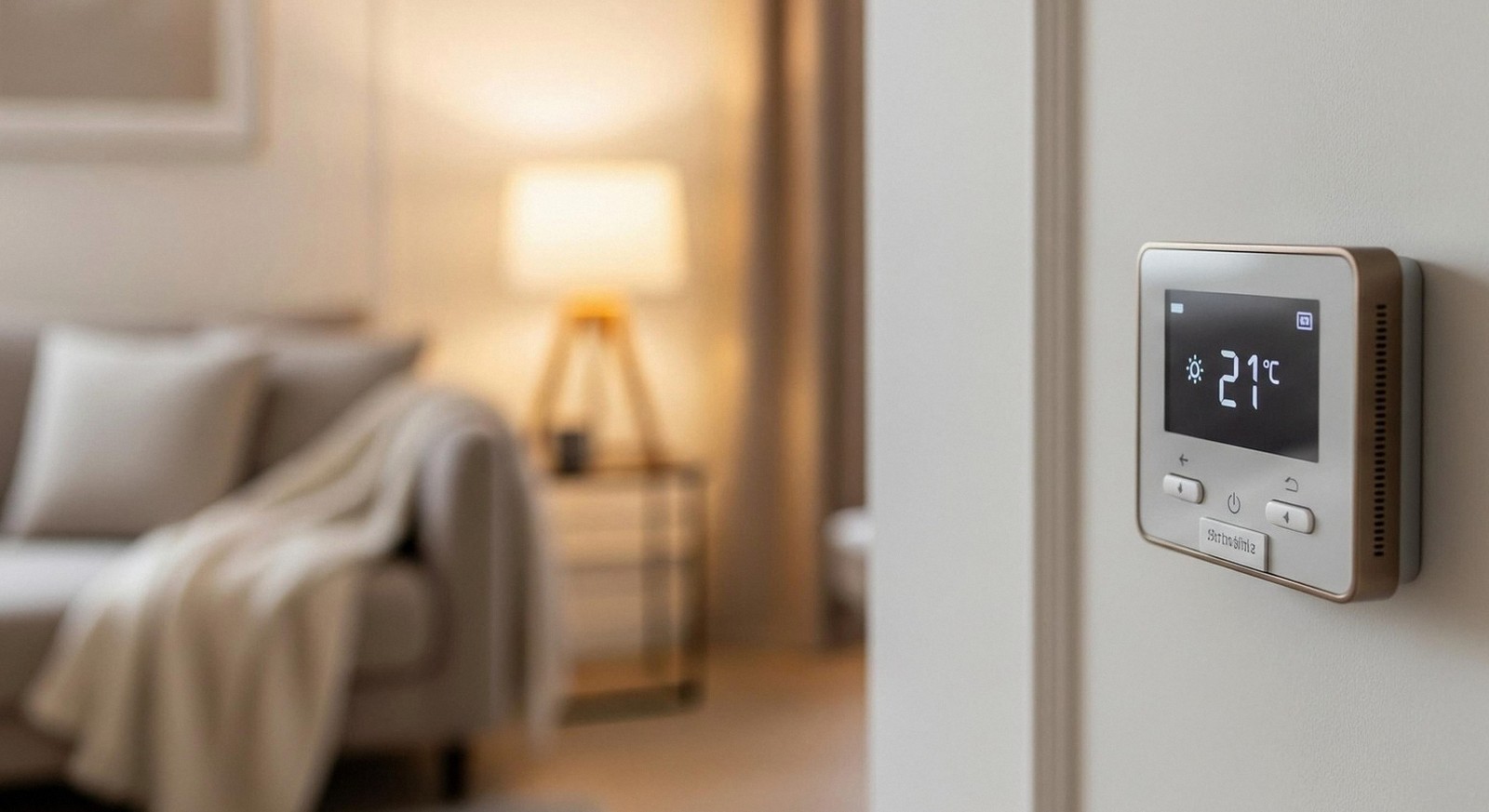 Termostato a parete in una casa di Sant’Ambrogio di Valpolicella: assistenza caldaie Biasi 24 ore su 24
