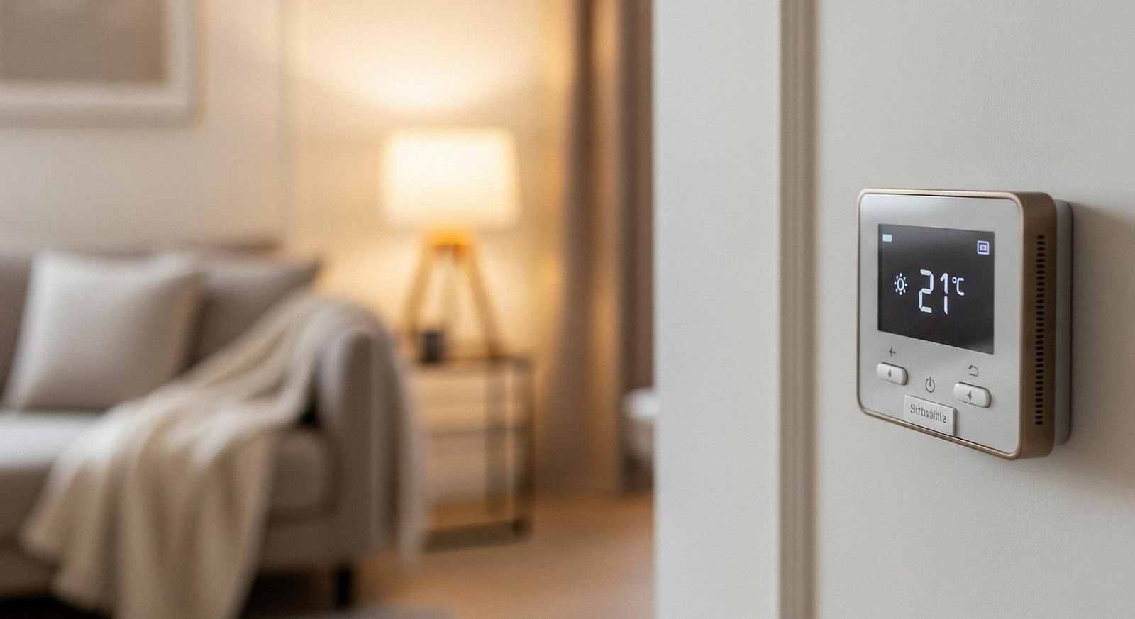 Assistenza Caldaie Buderus a Caldiero Termostato a parete in una casa di Caldiero: assistenza caldaie Buderus 24 ore su 24