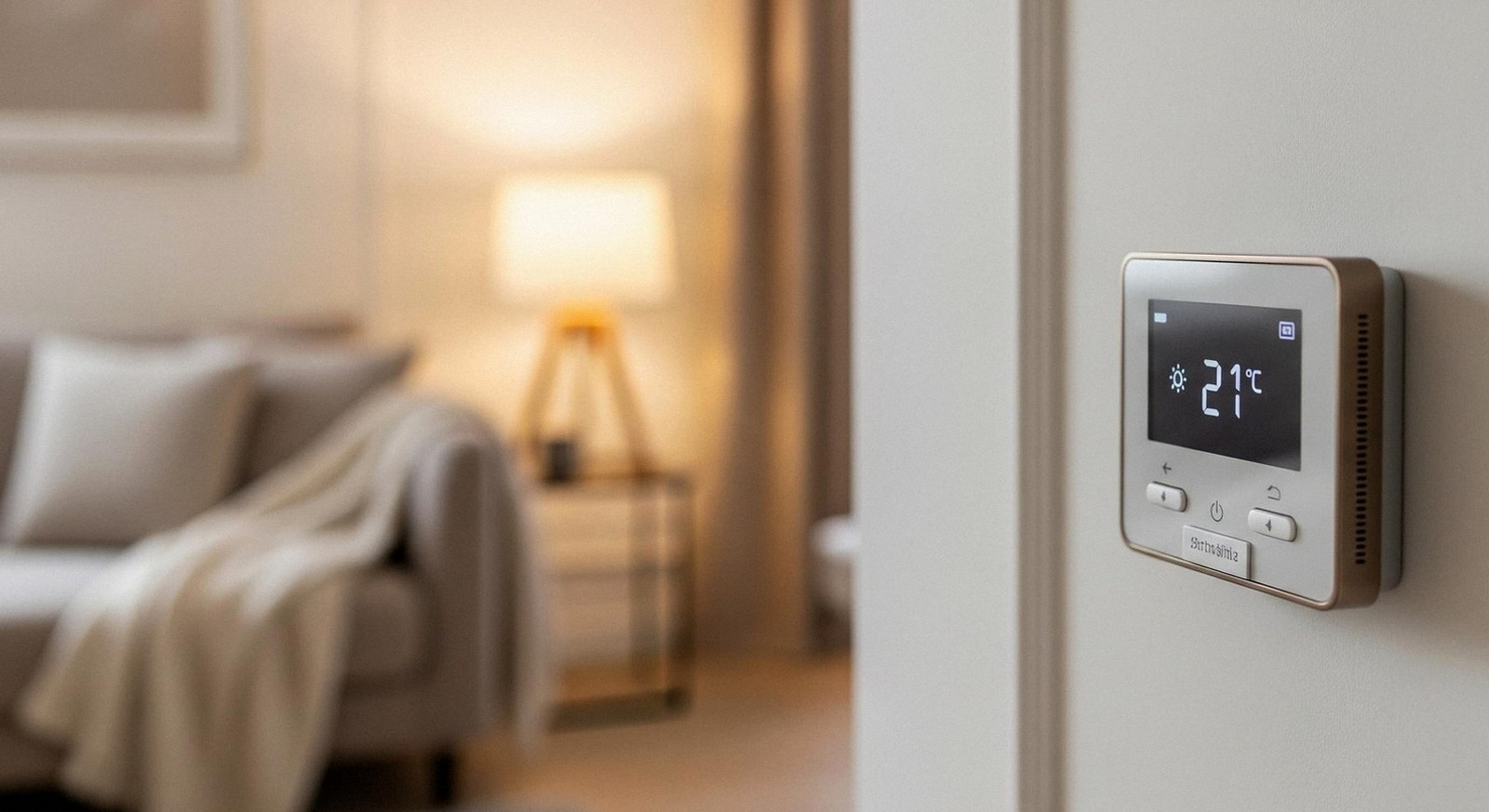 Termostato a parete in una casa di Sommacampagna: assistenza caldaie Buderus 24 ore su 24