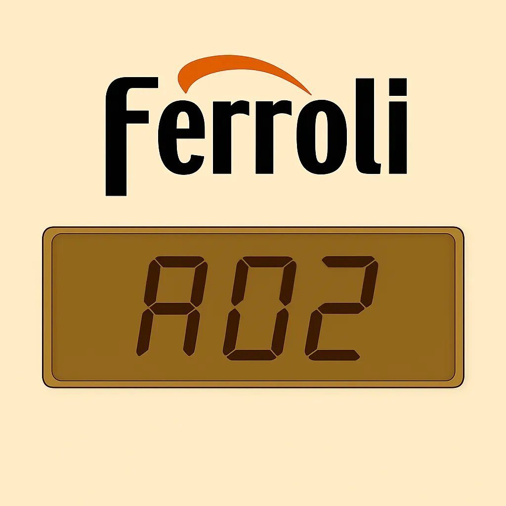 Codice errore A02 su caldaia Ferroli