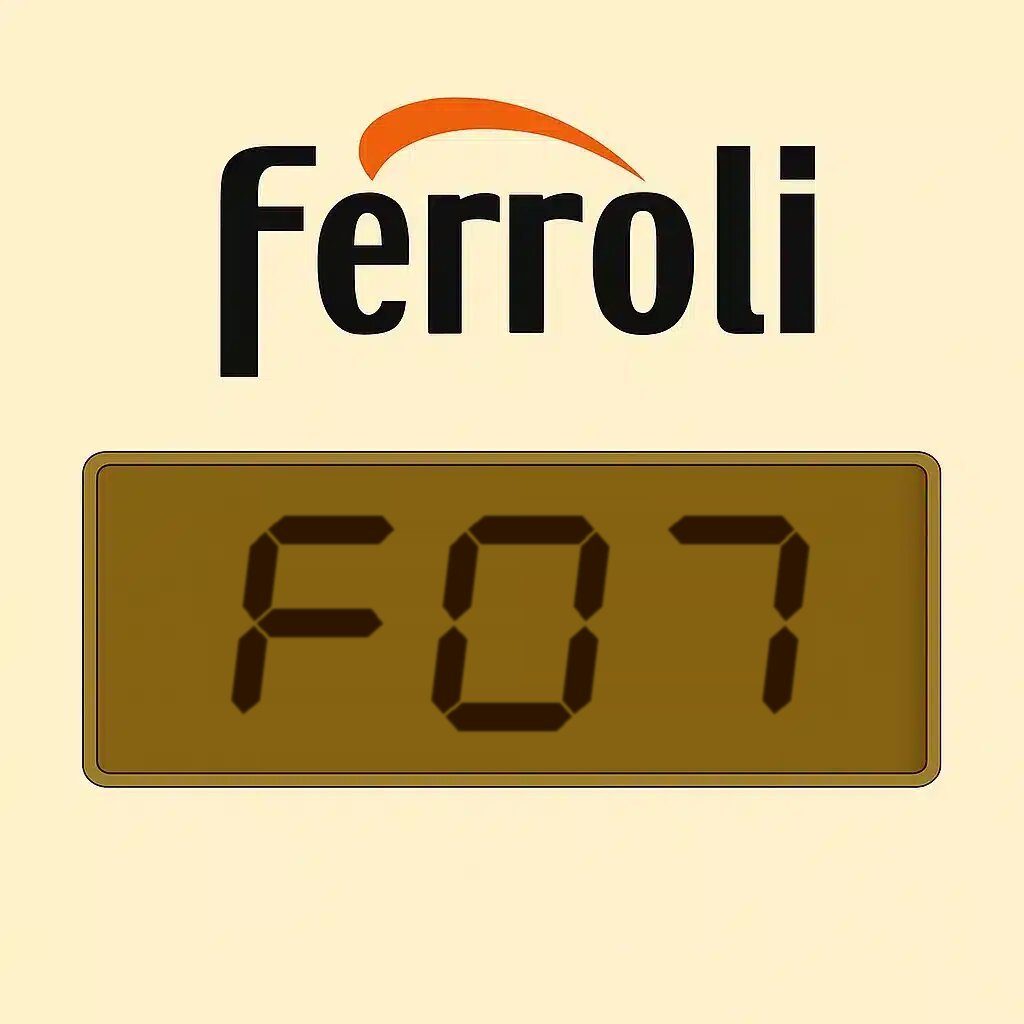 Errore F07 caldaia Ferroli: temperatura fumi elevata