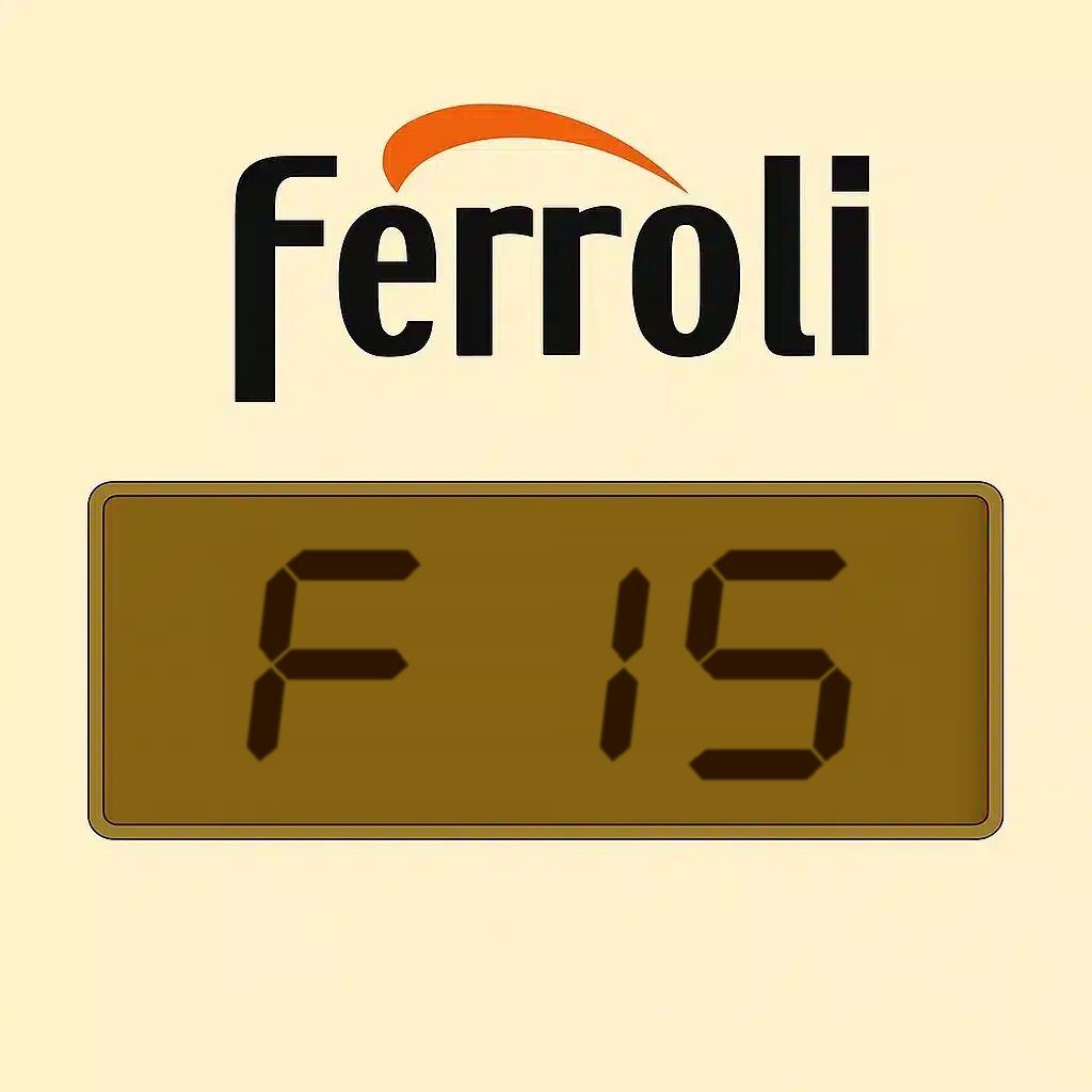 Codice errore F15 su caldaia Ferroli