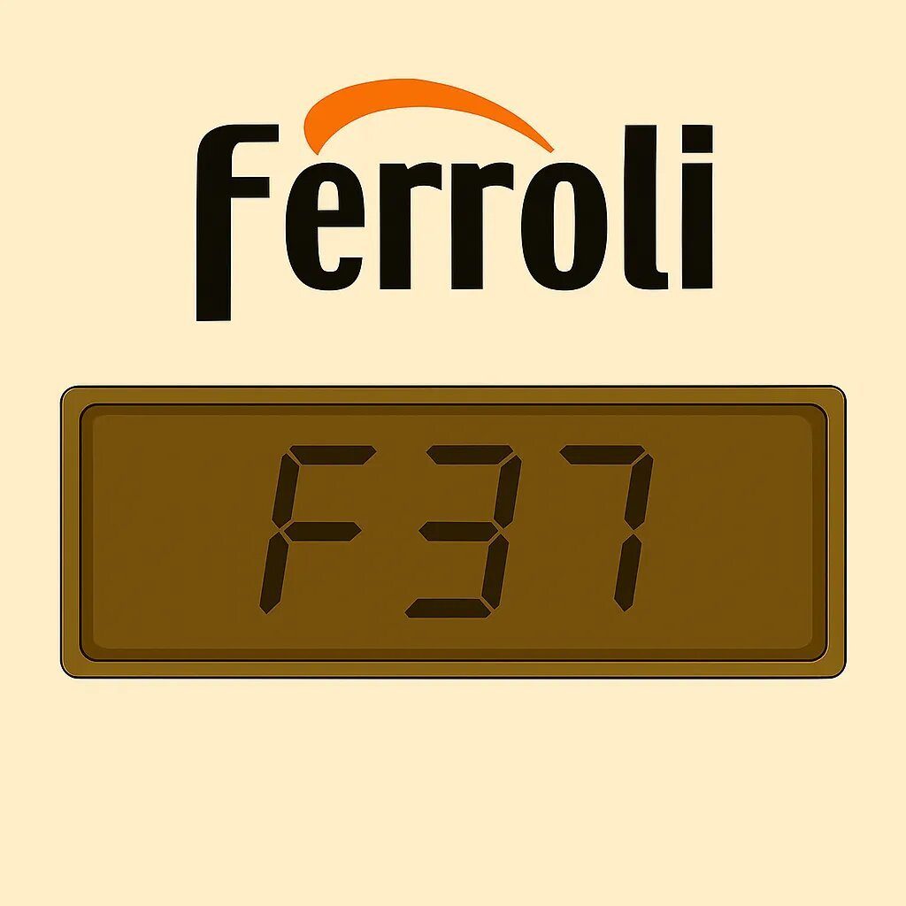 Codice F37 sul display di una caldaia Ferroli a Verona