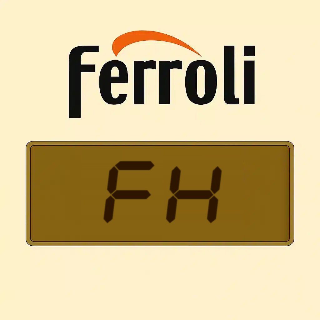 Segnalazione FH sul display della caldaia Ferroli