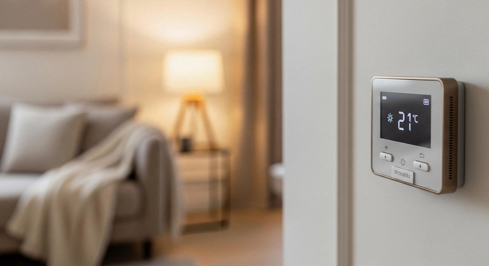 Termostato a parete in una casa di Garda: assistenza caldaie Fondital 24 ore su 24
