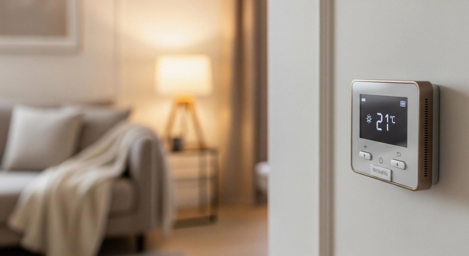 Termostato a parete in una casa di Legnago: assistenza caldaie Fontecal 24 ore su 24