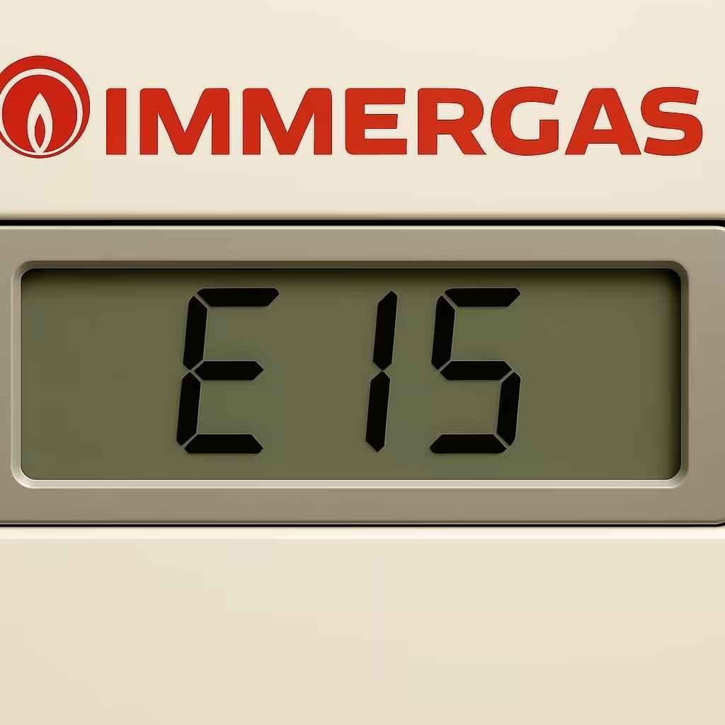 Codice errore E15 su caldaia Immergas