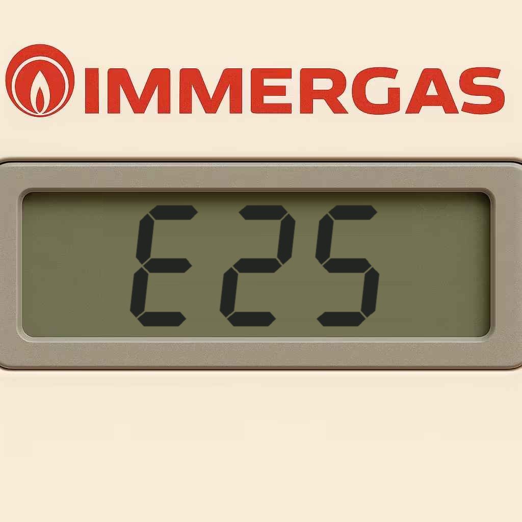 Codice errore E25 su caldaia Immergas