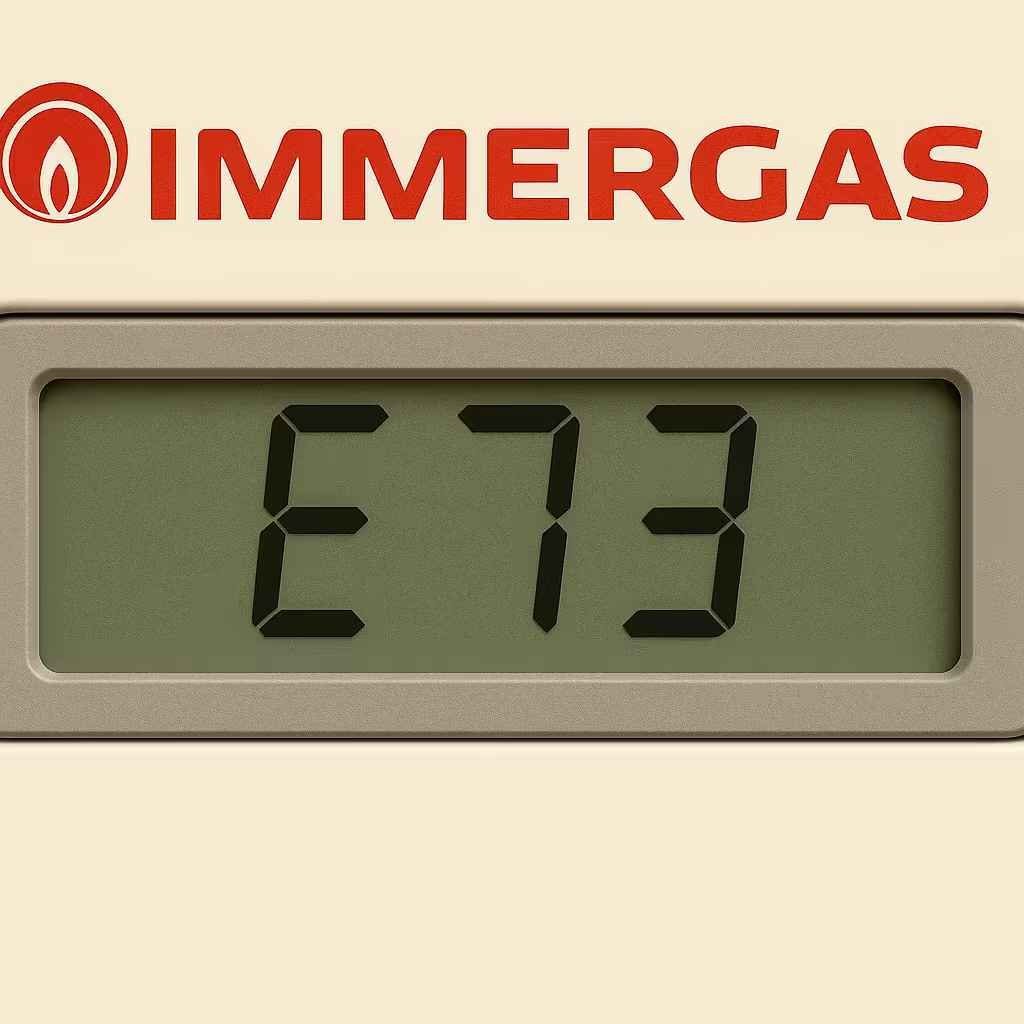 Display Immergas che segnala l'errore E73