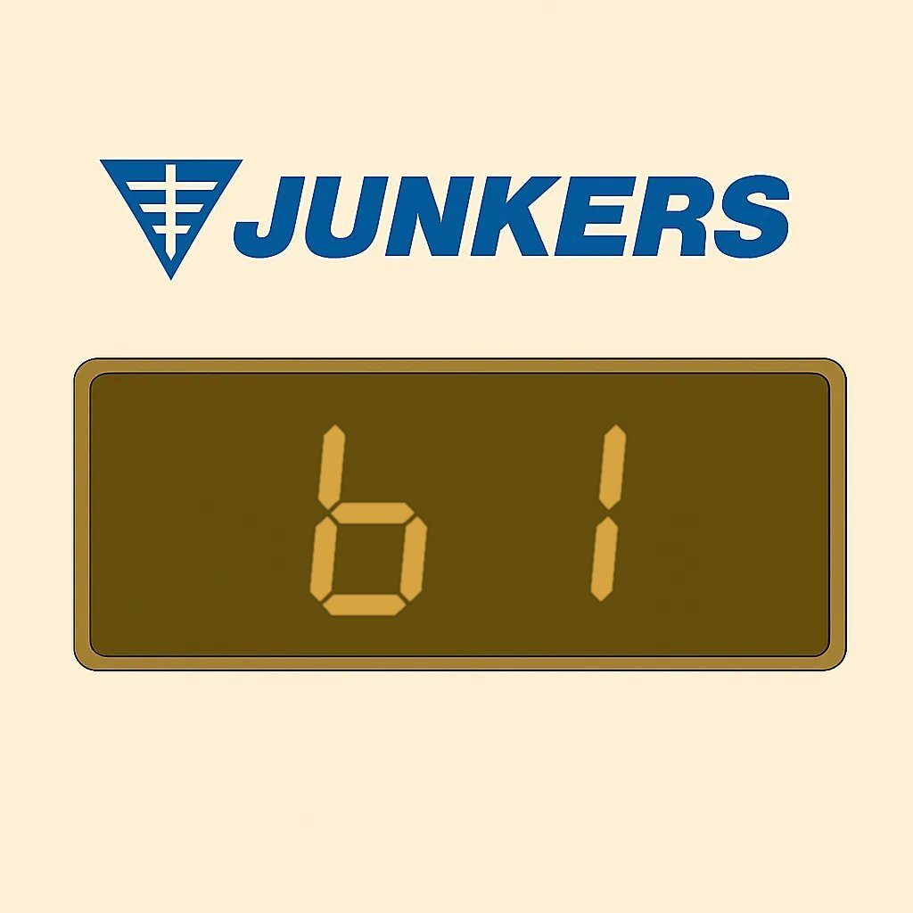 Segnalazione b1 sul display della caldaia Junkers