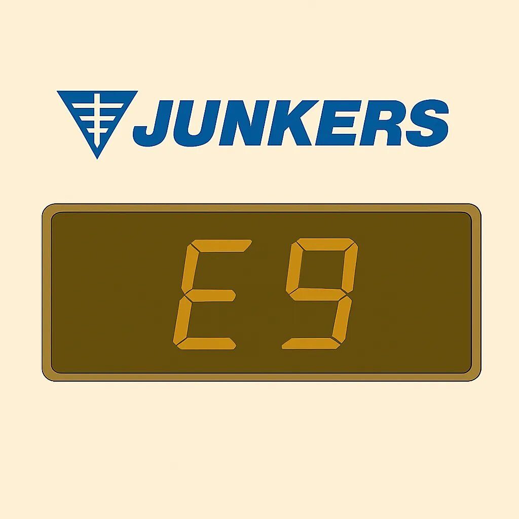 Display Junkers che segnala l'errore E9