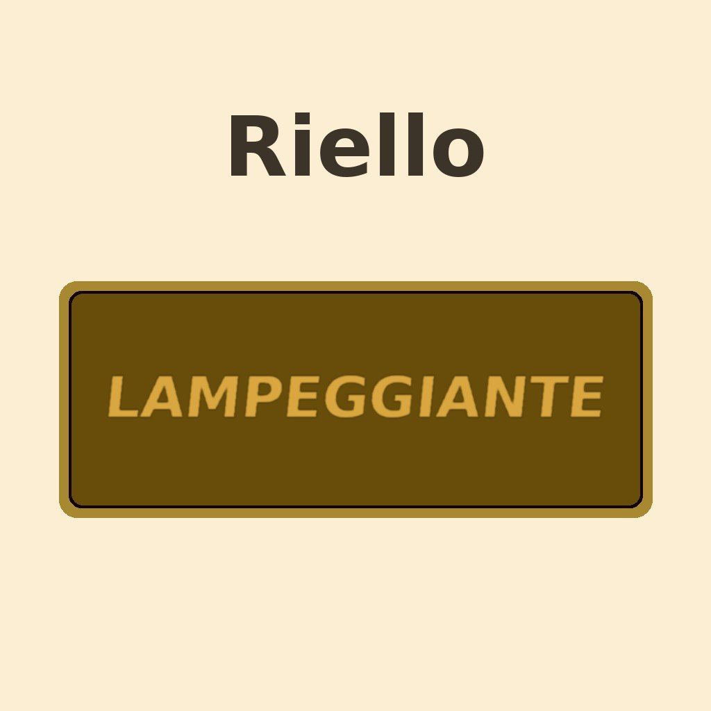 Display Riello Lampeggiante