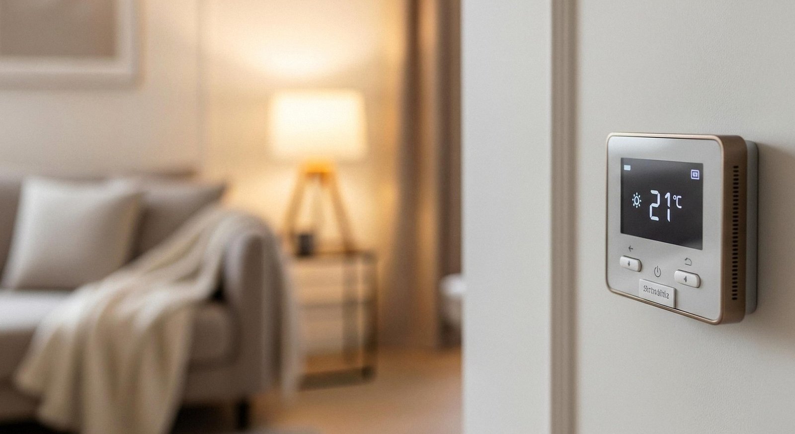 Assistenza Caldaie Sime a Lavagno Termostato a parete in una casa di Lavagno: assistenza caldaie Sime 24 ore su 24