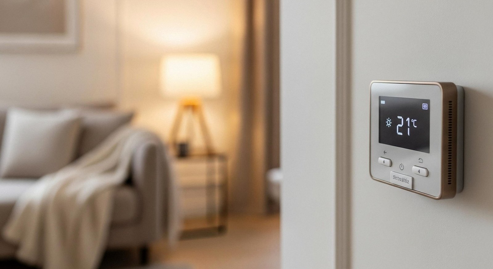 Termostato a parete in una casa di Sommacampagna: assistenza caldaie Unical 24 ore su 24
