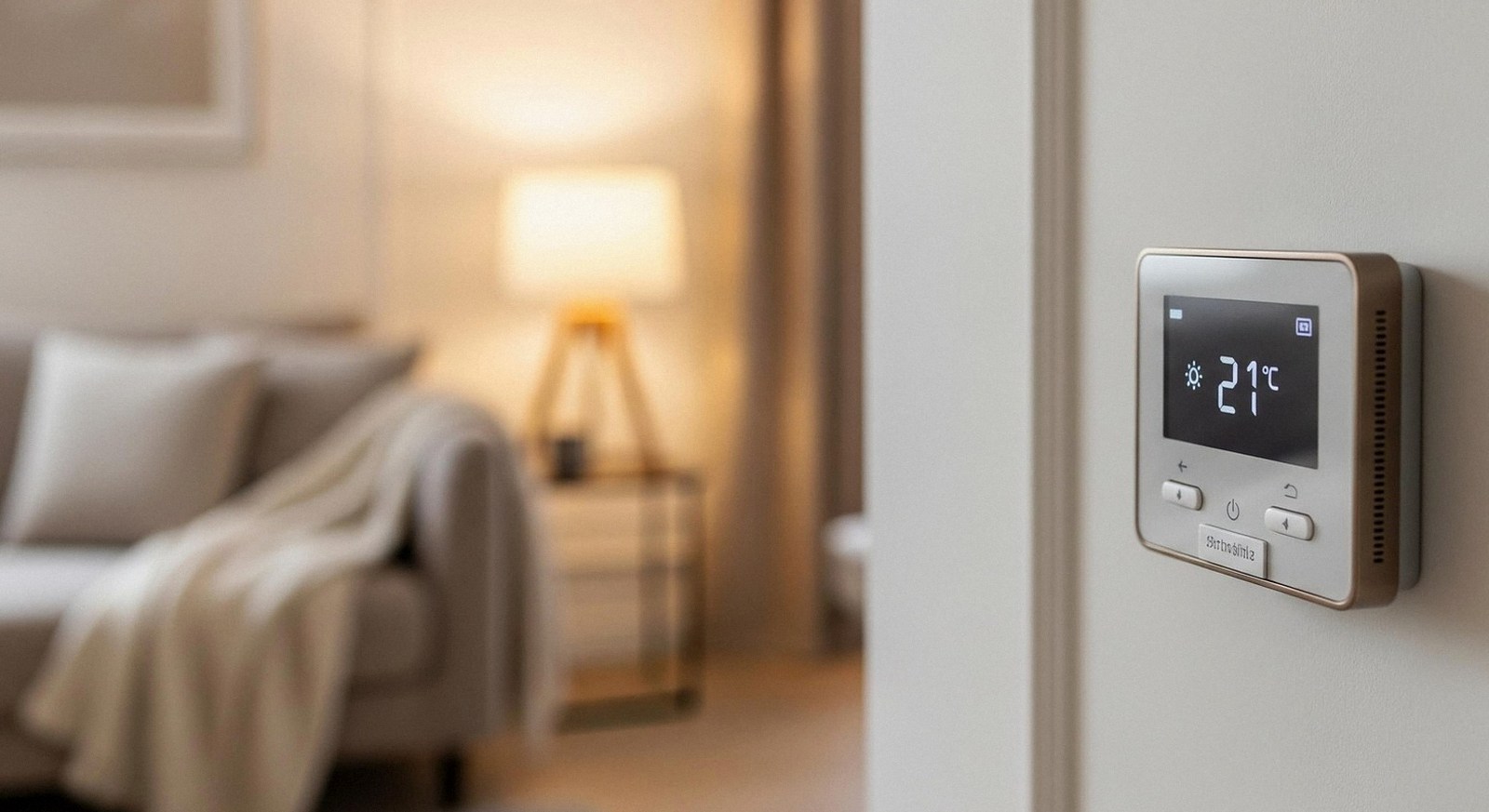 Termostato a parete in una casa di Soave: assistenza caldaie Vaillant 24 ore su 24