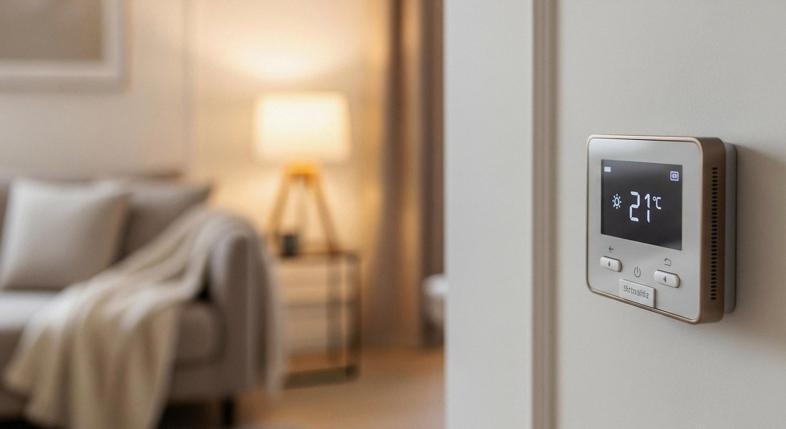 Termostato a parete in una casa di Zevio: assistenza caldaie Vaillant 24 ore su 24