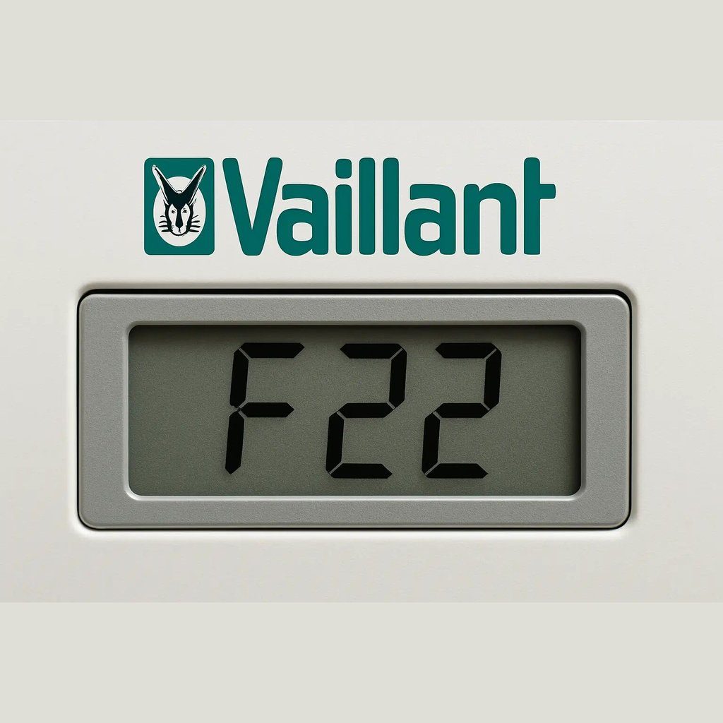 Codice errore F22 su caldaia Vaillant