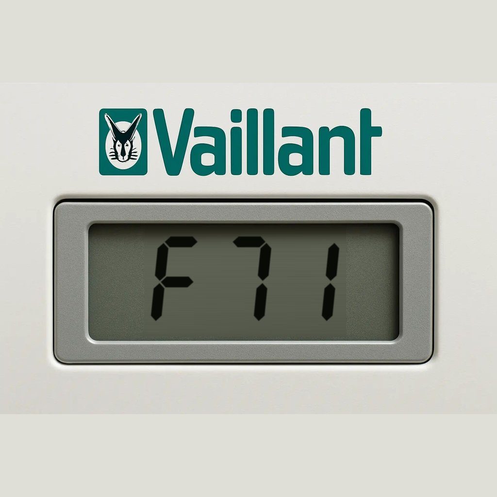 Segnalazione F71 sul display della caldaia Vaillant