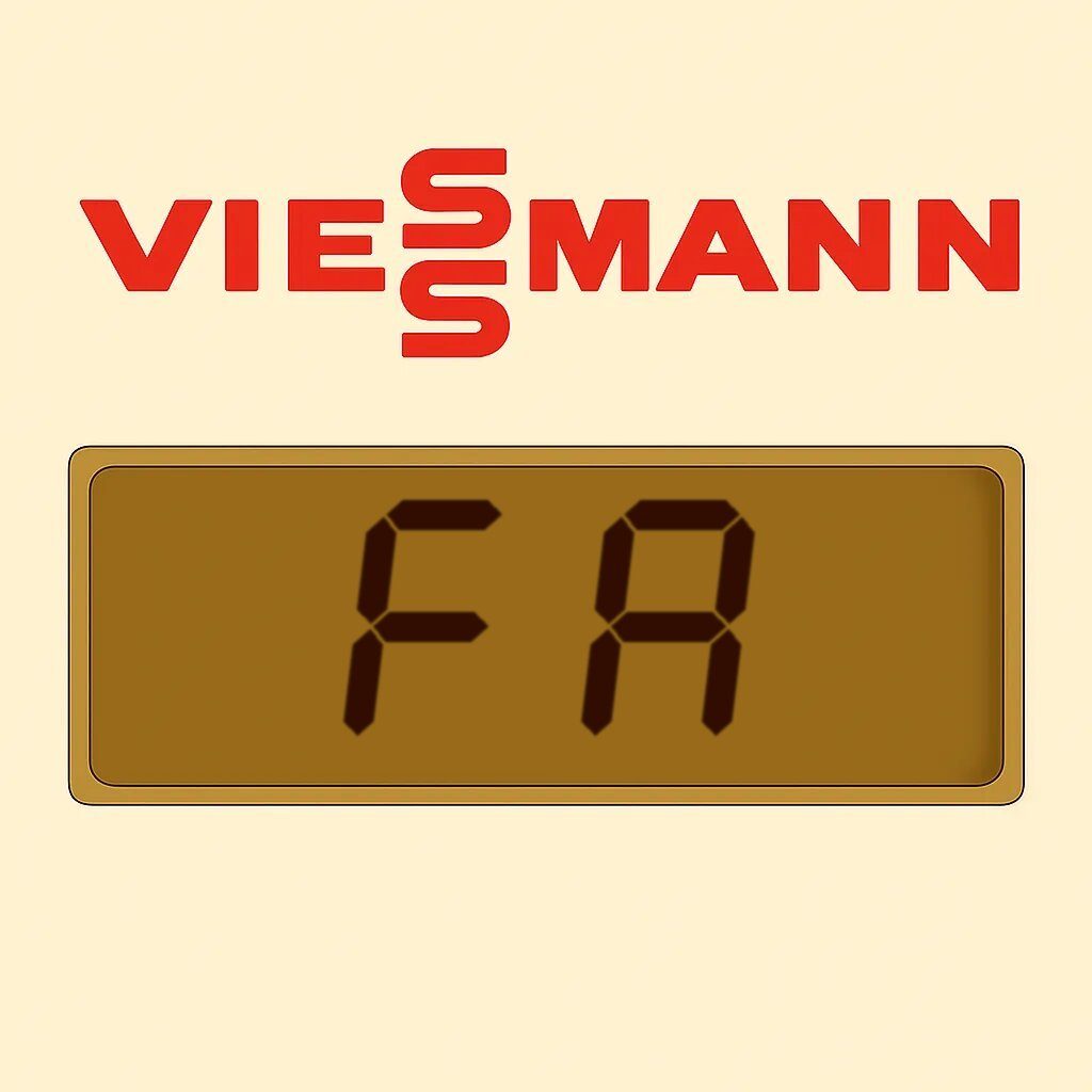 Segnalazione FA sul display della caldaia Viessmann