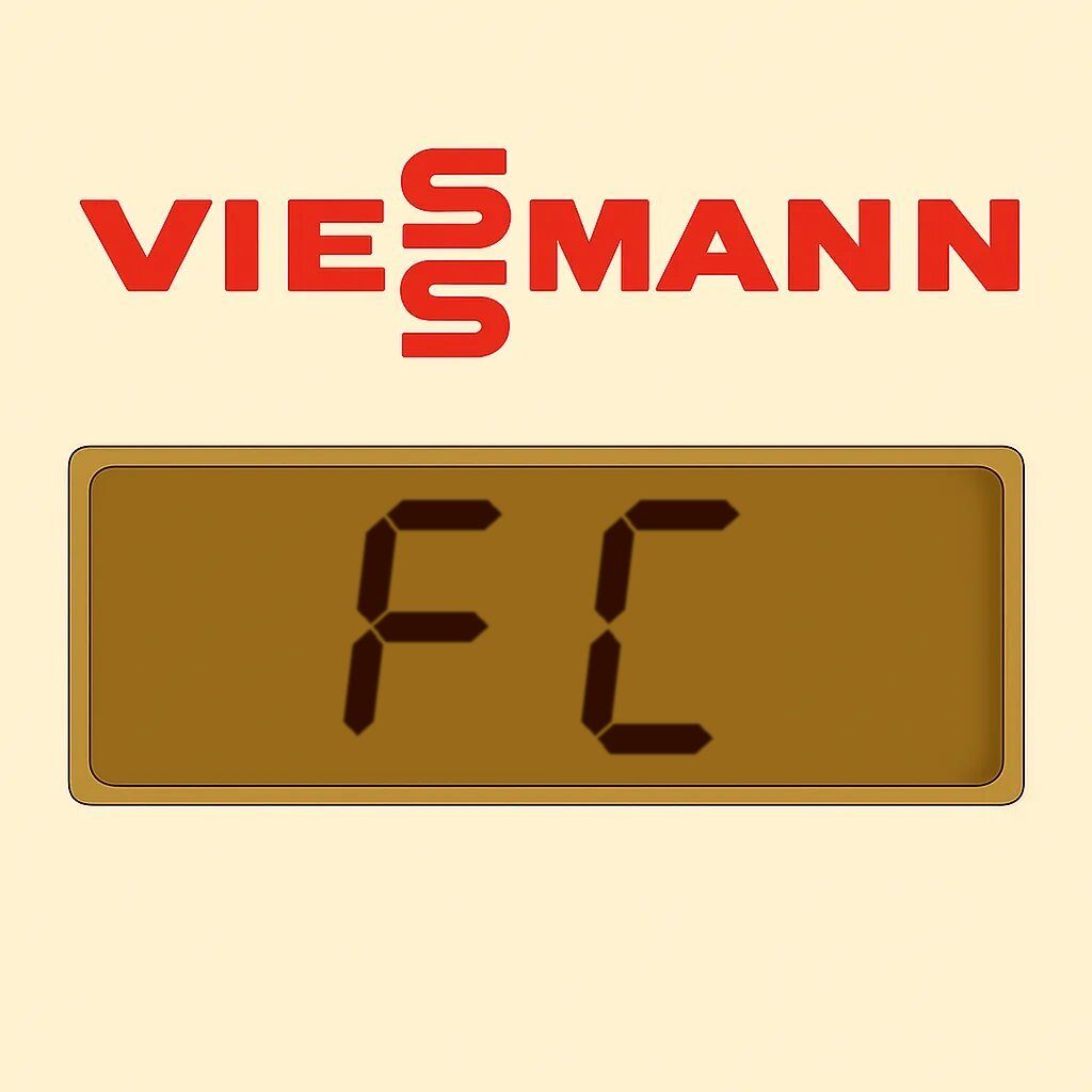 Segnalazione FC sul display della caldaia Viessmann